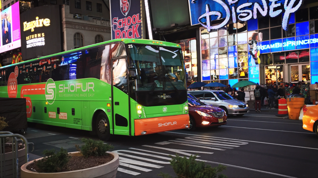 Shofur bus in action