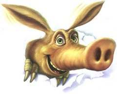 Aardvark... very happy Aardvark