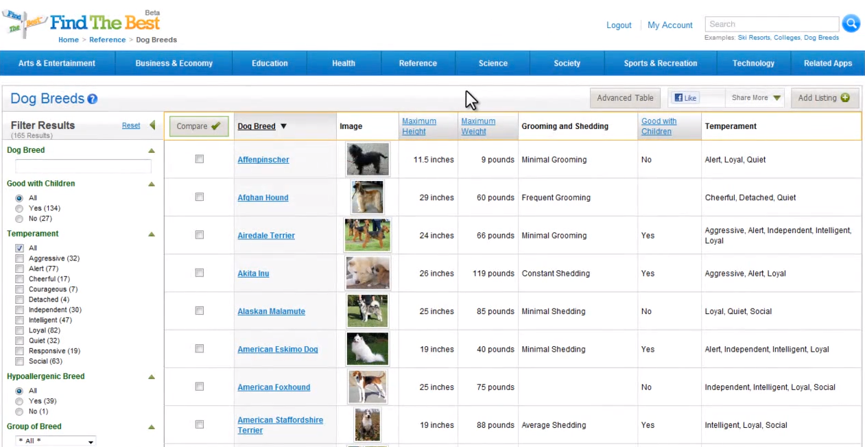 Our First FIndtheBest Wireframe